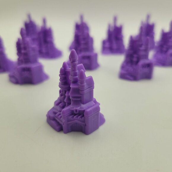 Disney Castle Monopoly Junior Princess Cupcake Topper Replacement Pieces Tokens - Picture 3 of 8